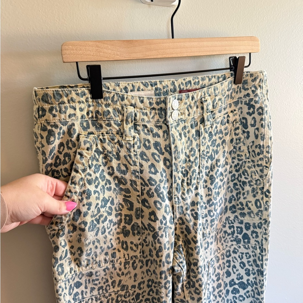 PILCRO • The Wanderer Relaxed Leopard Jean Sz 29 Cotton Ultra High Rise - Picture 5 of 13